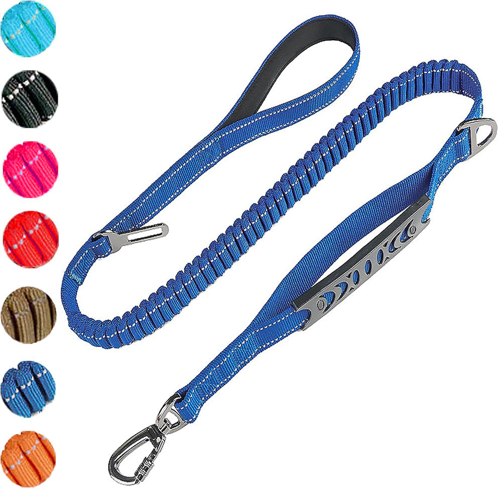 Heavy-Duty Bungee Dog Leash–Shock Absorbing Tactical Lead For Medium & Large Dogs