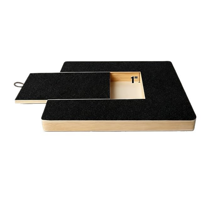 Pet Nail Scratch Board - Wooden Pull-Out Dog Nail File & Interactive Paw Grooming Toy