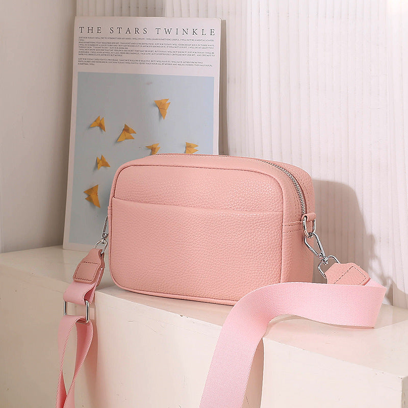 Women's Solid Colour Crossbody Bag–Fashion Messenger Bag, Shoulder Bag & Everyday Handbag