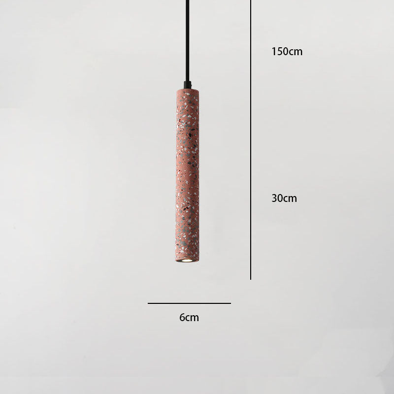 Nordic Terrazzo Pendant Light - Modern Cement & Marble LED Hanging Lamp