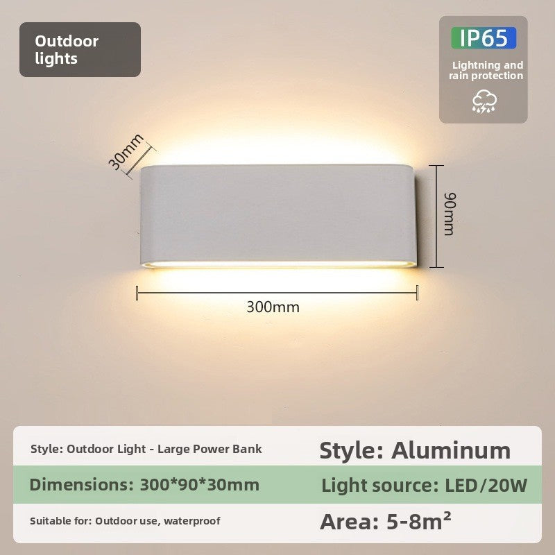 IP65 Ultra-Thin LED Wall Light - Modern Waterproof Indoor & Outdoor Wall Lamp