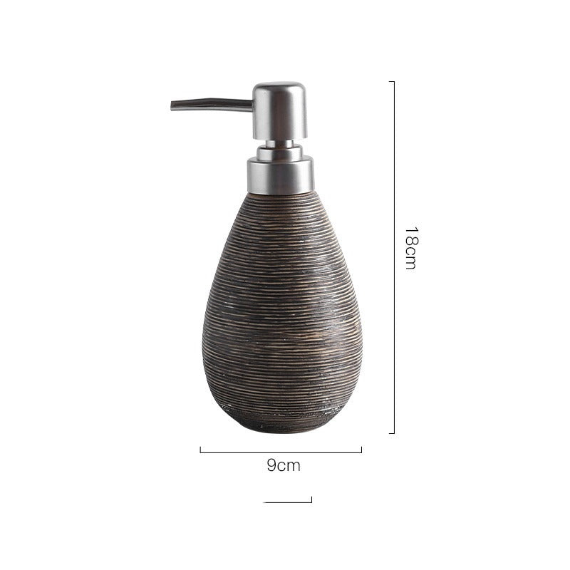 Ceramic Soap Dispenser Pump Bottle-Refillable Bathroom & Kitchen Lotion Dispenser-Luxury Shower Gel Container