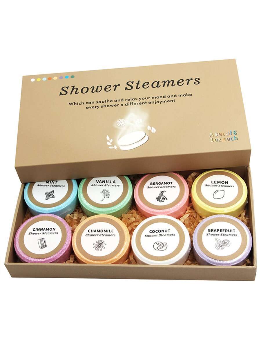 Aromatherapy Sea Salt Shower Steamers–Relaxing Exfoliating Shower Tablets