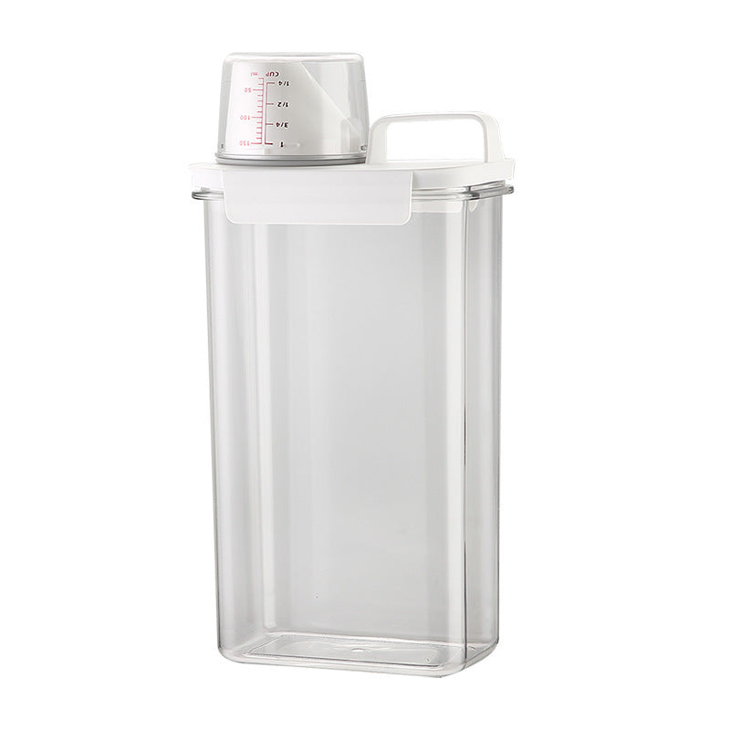 Acrylic Storage Container–Transparent Laundry & Bathroom Organizer for Detergent & Toiletries (1100ml–2300ml)