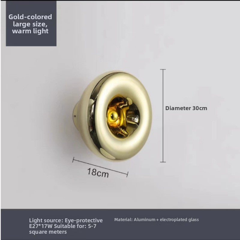 Modern Glass LED Wall Light - Luxury Bedside & Living Room Wall Sconce