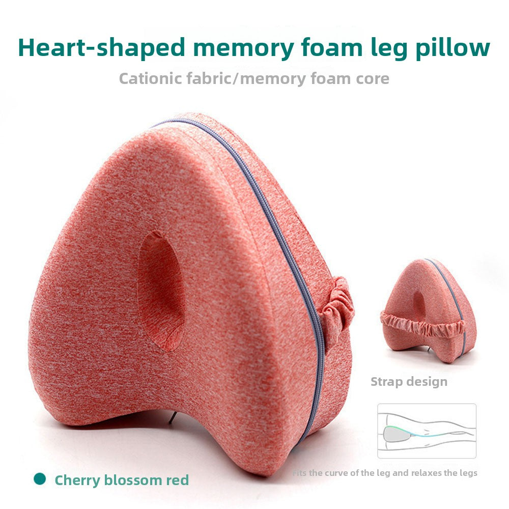 Memory Foam Leg Support Pillow–Ergonomic Knee & Side Sleeper Comfort Cushion