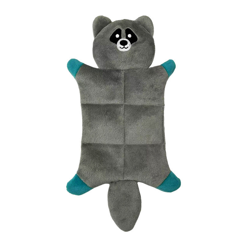 Stuffing-Free Plush Dog Toy–Squeaky Bite-Resistant Animal Chew Toy