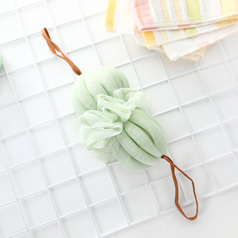 Japanese Exfoliating Bath Cloth & Bath Ball Set-Deep Clean Body Scrubber-Shower Back Scrubber & Loofah Set