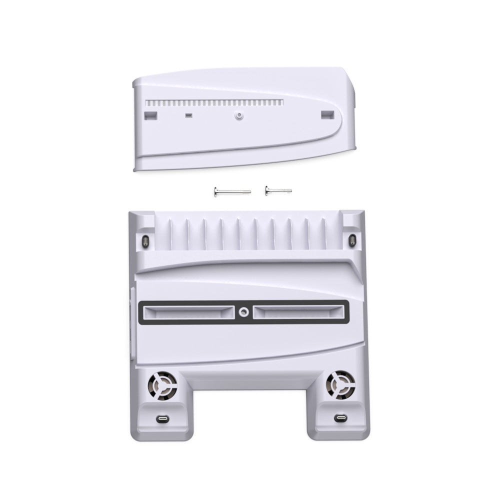 PS5 Cooling Station & Dual Controller Charging Dock–All-in-One Console Stand For PS5 Pro, Slim & Standard