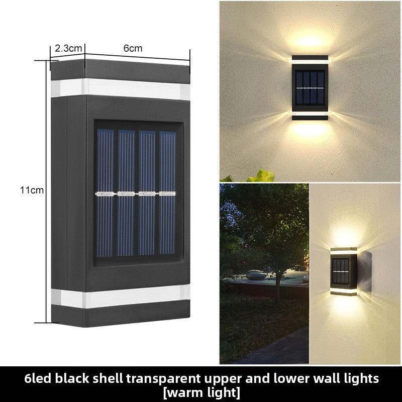 Elegant Waterproof Solar LED Wall Lantern–Waterproof Outdoor Garden & Patio Light