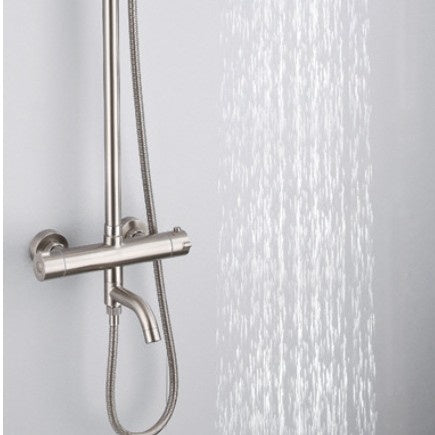 Luxury Thermostatic Shower System – 304 Stainless Steel Rainfall Shower Set