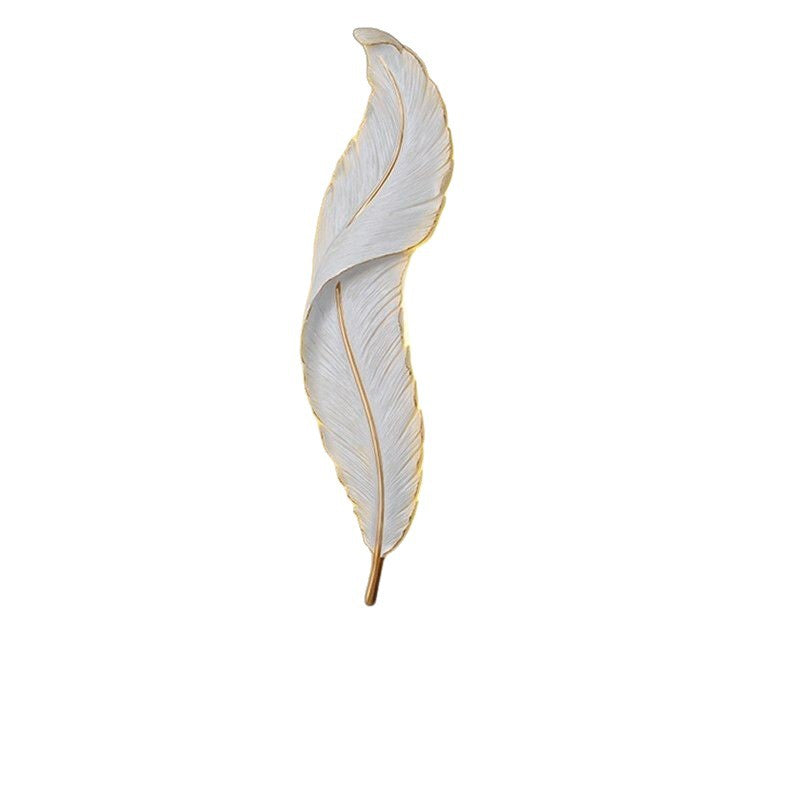Nordic Stylish Feather LED Wall Light–Modern 3-Colour Dimmable Decorative Wall Lamp