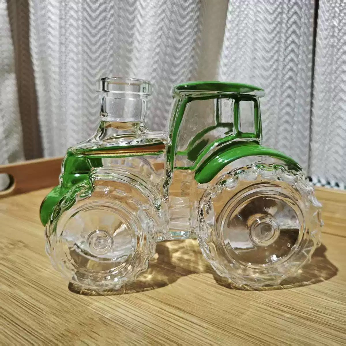 Tractor Glass Decanter - 300ml Borosilicate Glass Novelty Liquor & Whisky Decanter