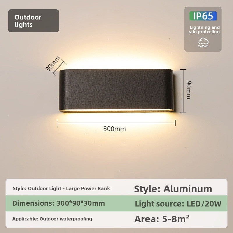 IP65 Ultra-Thin LED Wall Light - Modern Waterproof Indoor & Outdoor Wall Lamp