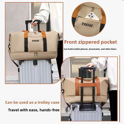 Waterproof Gym Duffle Bag–Large Capacity Travel Bag with Dry & Wet Separation