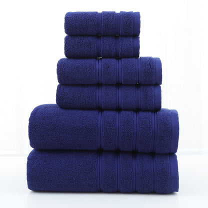 Luxury Combed Cotton Towel Set–Ultra Soft 6 Piece Bathroom Towel Collection