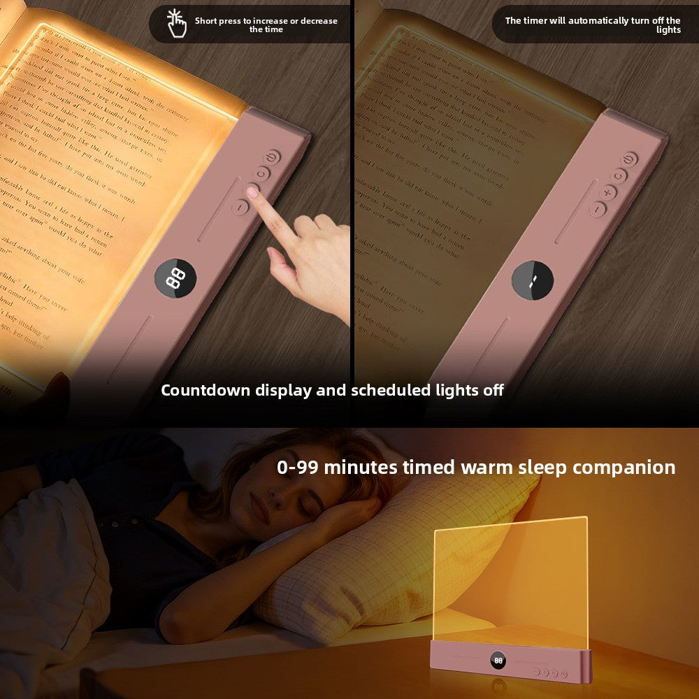 Rechargeable LED Reading Light–Stepless Dimmable Book Light With Timer & USB-C Charging