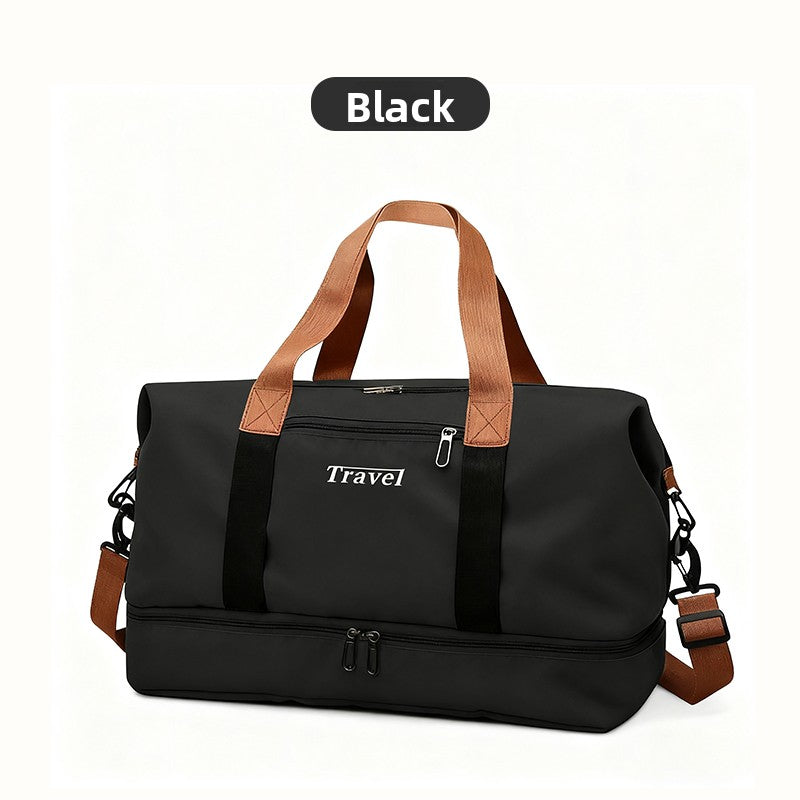 Waterproof Gym Duffle Bag–Large Capacity Travel Bag with Dry & Wet Separation