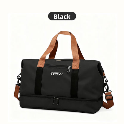 Waterproof Gym Duffle Bag–Large Capacity Travel Bag with Dry & Wet Separation