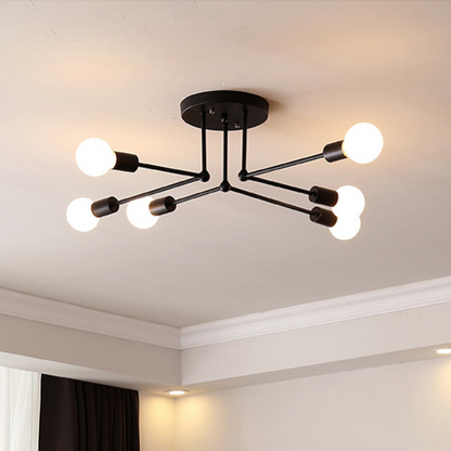 Modern Nordic LED Ceiling Light - Minimalist Iron Chandelier for Living Room & Bedroom