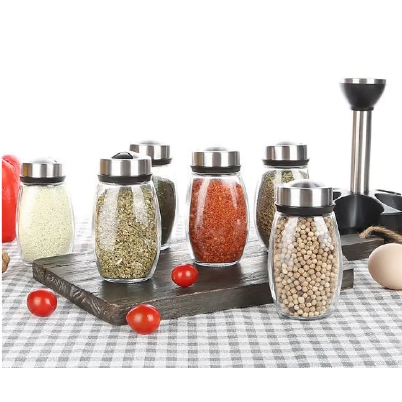 Rotating Spice Rack with Airtight Jars–360° Kitchen Organiser, Space-Saving Spice Storage Set with Sealed Bottles