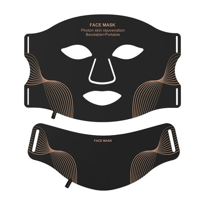 Premium LED Photon Therapy Face Mask–Rechargeable Silicone Light Therapy Mask