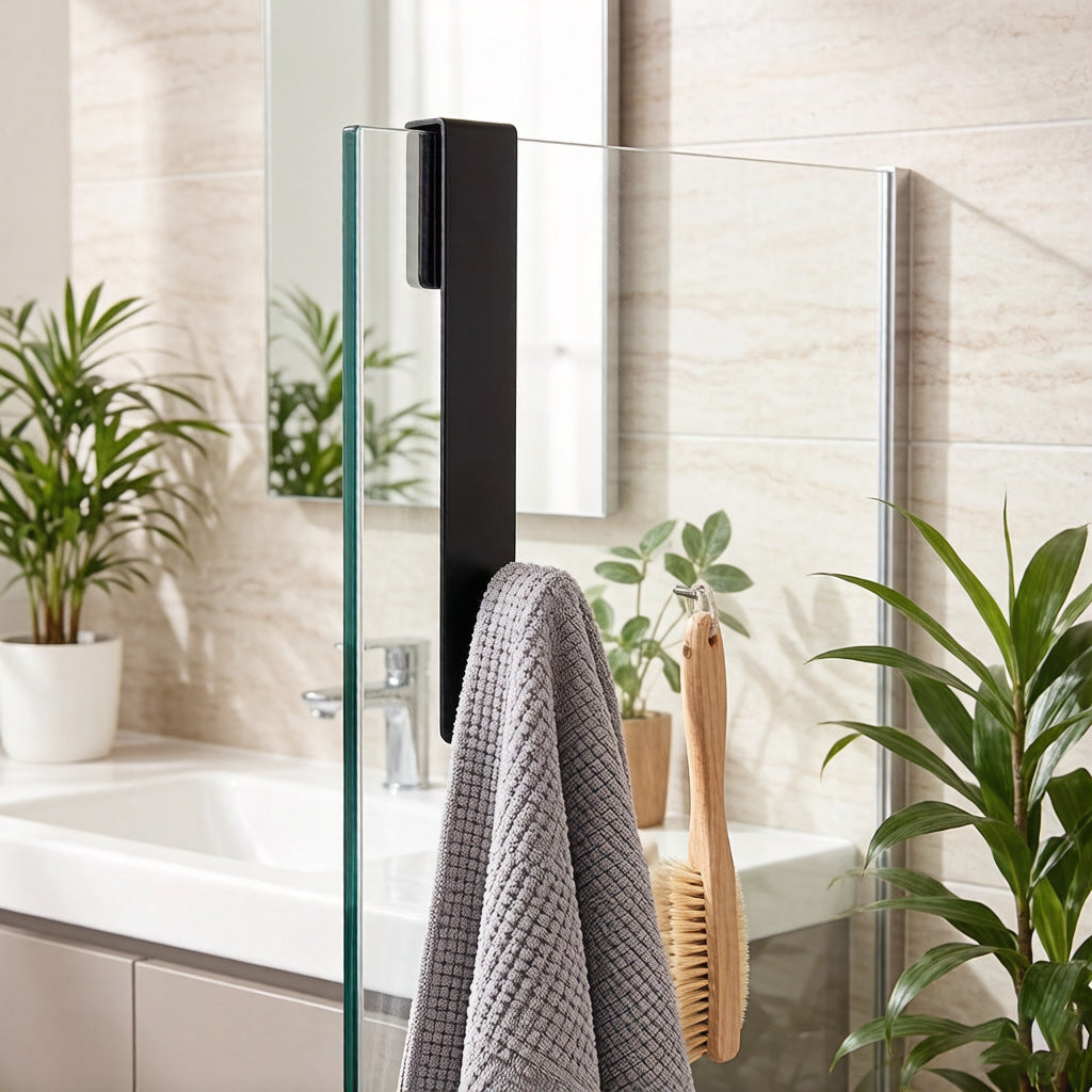 Premium Stainless Steel Adhesive Wall Hook–Heavy-Duty Bathroom & Kitchen Storage Hook
