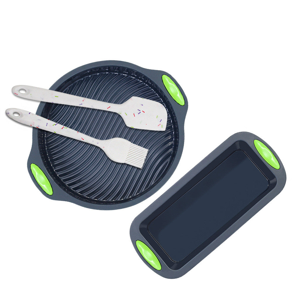5 Piece Silicone Baking Molds–Non-Stick Cake, Muffin & Donut Moulds, Flexible Baking Tray (Multi-Purpose Kitchen Bakeware)