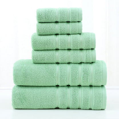 Luxury Combed Cotton Towel Set–Ultra Soft 6 Piece Bathroom Towel Collection
