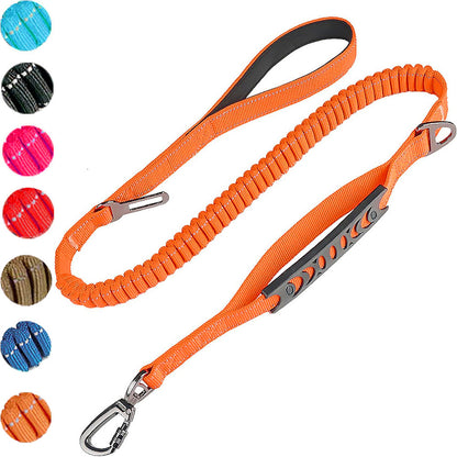 Heavy-Duty Bungee Dog Leash–Shock Absorbing Tactical Lead For Medium & Large Dogs