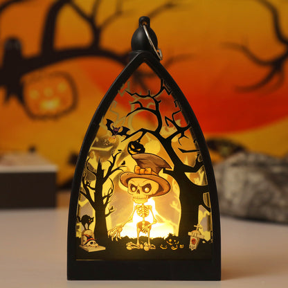 LED Halloween Lantern – Flickering Flameless Pumpkin Candle Light