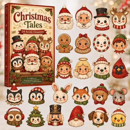 Christmas Acrylic Decorations Blind Box - 3mm Festive Santa, Gnome & Snowman Collectible Ornaments