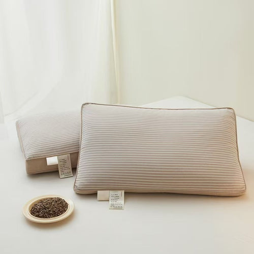 Natural Buckwheat Pillow – Breathable Cotton Support Pillow