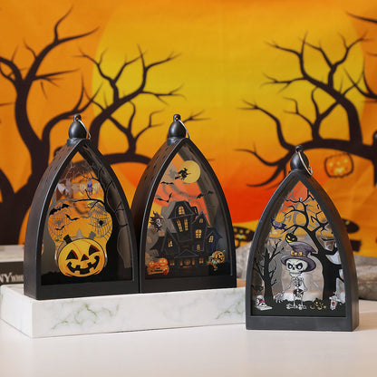 LED Halloween Lantern – Flickering Flameless Pumpkin Candle Light