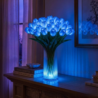 LED Tulip Table Lamp - Romantic Decorative Flower Night Light