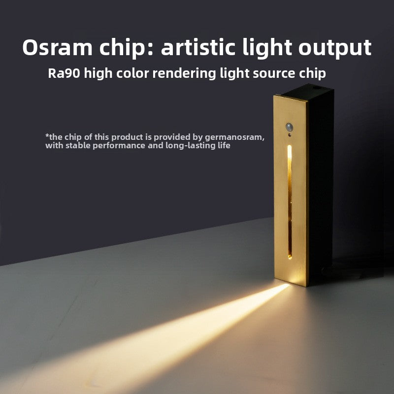 Smart LED Motion Sensor Stair Light–Modern Recessed Wall Light For Hallways & Staircases