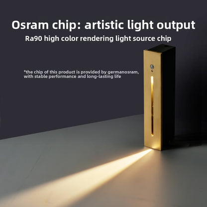 Smart LED Motion Sensor Stair Light–Modern Recessed Wall Light For Hallways & Staircases