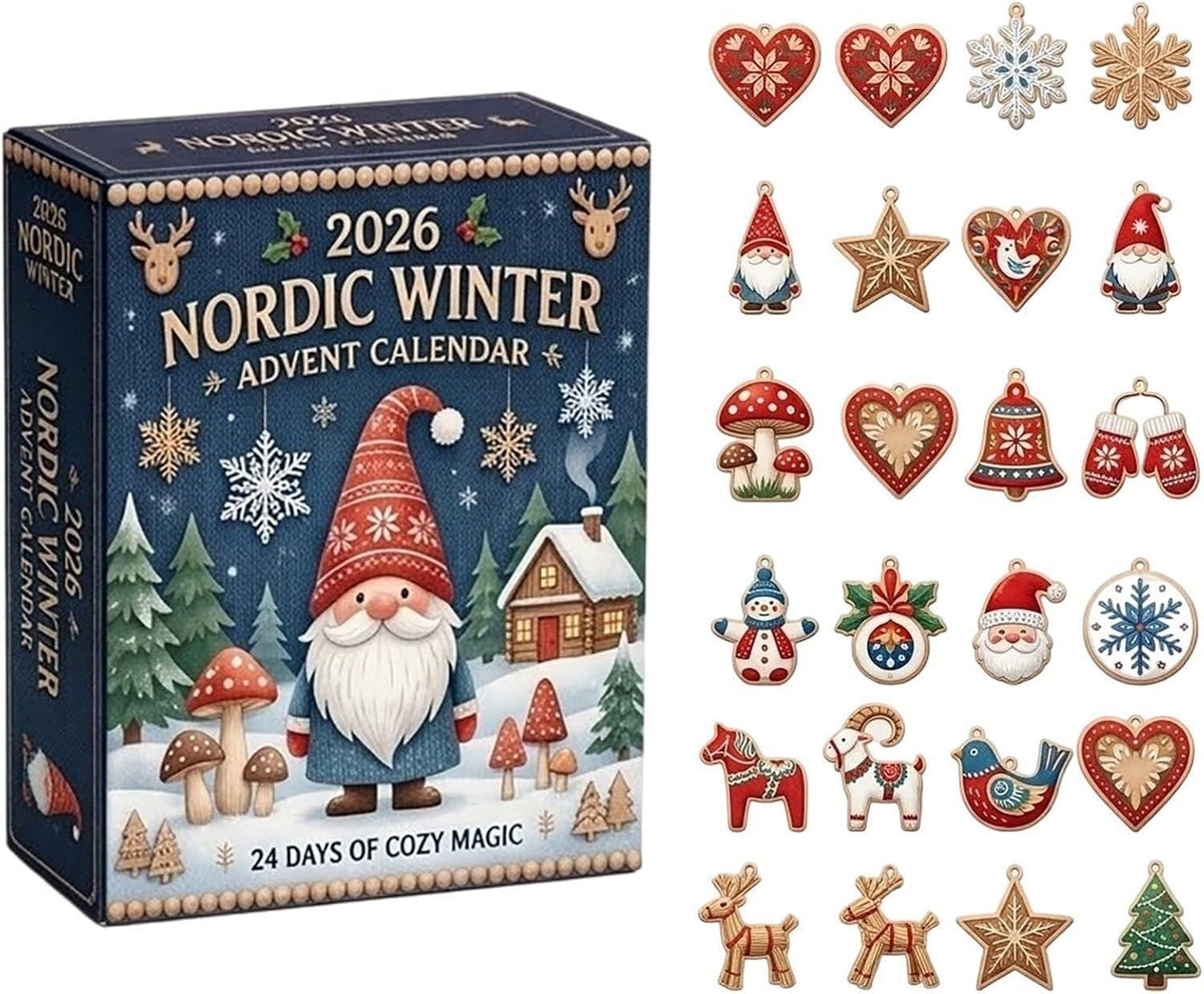 Christmas Acrylic Decorations Blind Box - 3mm Festive Santa, Gnome & Snowman Collectible Ornaments