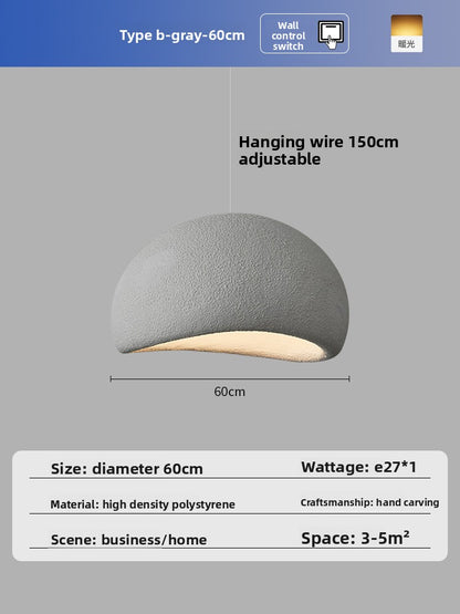 Wabi-Sabi LED Pendant Light - Modern Japanese Inspired Resin Hanging Ceiling Light