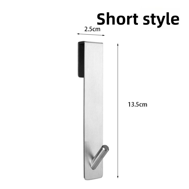 Premium Stainless Steel Adhesive Wall Hook–Heavy-Duty Bathroom & Kitchen Storage Hook