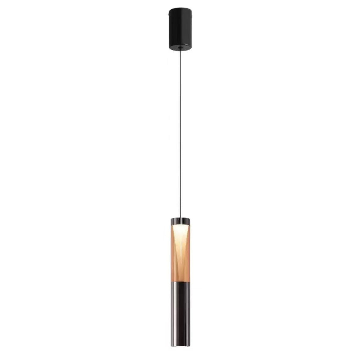 Modern Adjustable LED Pendant Light - Minimalist Single Head Hanging Ceiling Lamp
