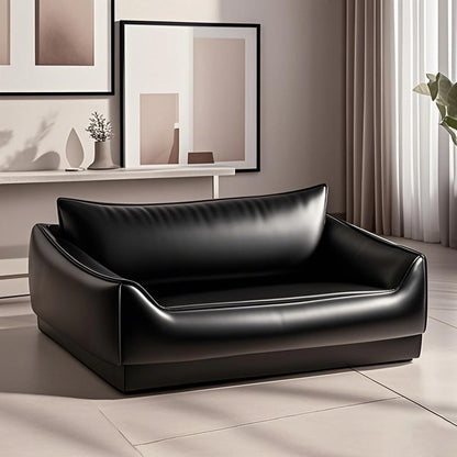 Waterproof Leather Dog Sofa Bed - Removable Easy-Clean Pet Bed for Dogs & Cats