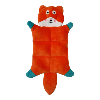 Stuffing-Free Plush Dog Toy–Squeaky Bite-Resistant Animal Chew Toy