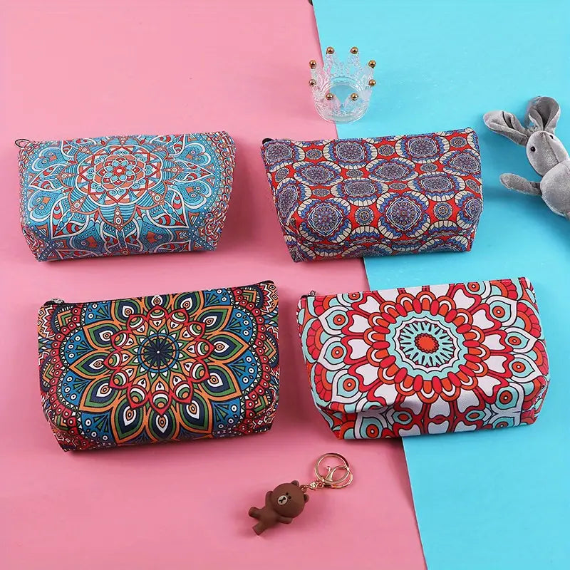 Vintage PU Cosmetic Bag–Waterproof Travel Makeup Organiser & Toiletry Storage Case