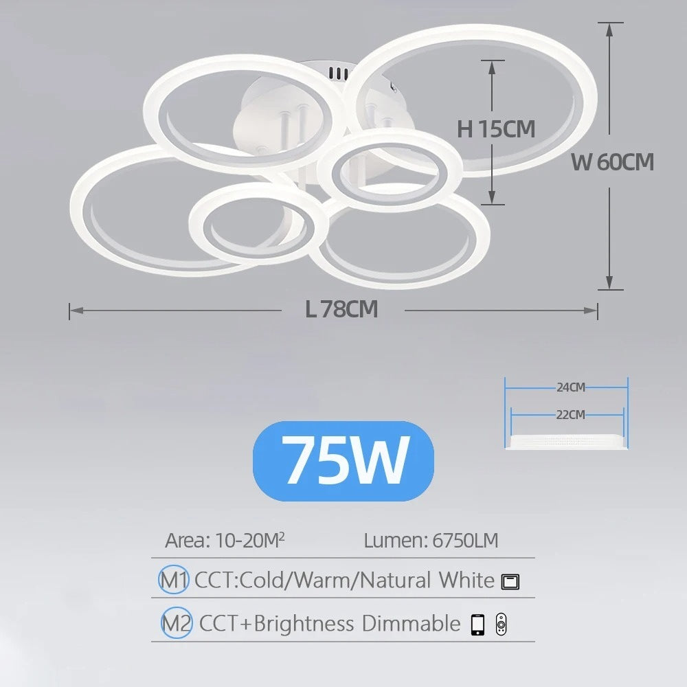 Modern LED Branch Ceiling Light - Minimalist Chandelier for Living Room & Dining Room
