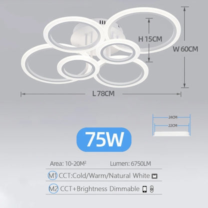 Modern LED Branch Ceiling Light - Minimalist Chandelier for Living Room & Dining Room