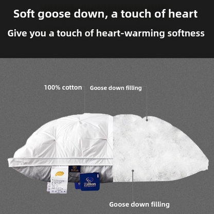 Luxury Goose Down Pillow 95%–Hotel Premium Collection Superior Support Pillow