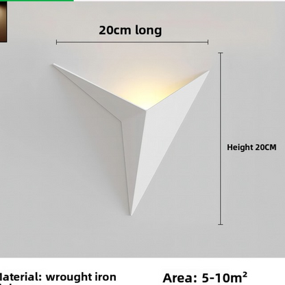 Nordic LED Wall Light - Modern Minimalist Iron Wall Lamp for Bedroom, Living Room & Hallway