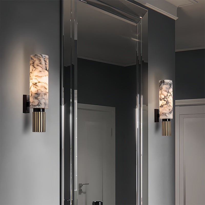 Cloud Stone & Copper LED Wall Light - Luxury Modern Wall Lamp