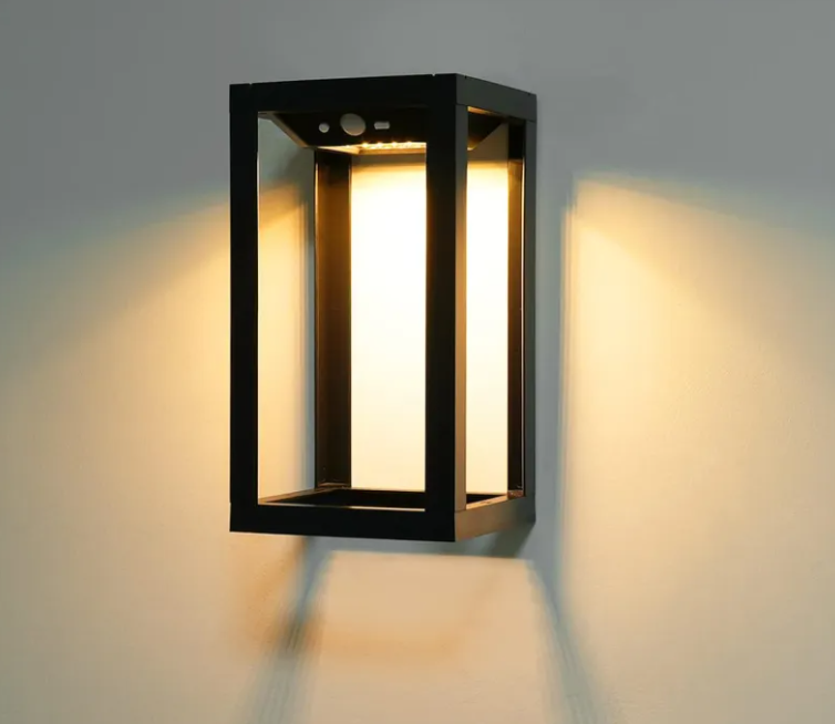 Solar Powered Outdoor Wall Light–Waterproof LED Garden Light for Patio, Fence & Courtyard